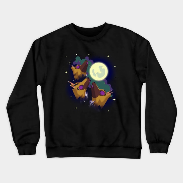 Three Kyle Moon Crewneck Sweatshirt by GalooGameLady